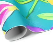 Tropisch bloemmotief inpakpapier (Rol Hoek)