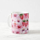 Tropisch Bloemmotief Koffiemok (Voorkant links)