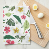 Tropisch bloemmotief  theedoek (Quarter Fold)
