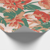 Tropisch bloemparadijs cadeaupapier (Hoek)