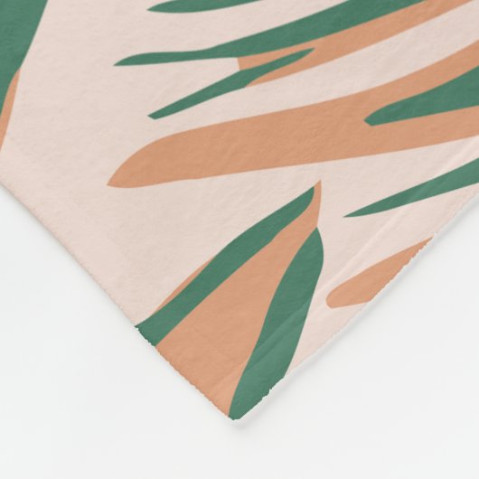 Tropisch bloemparadijs fleece deken (Hoek)