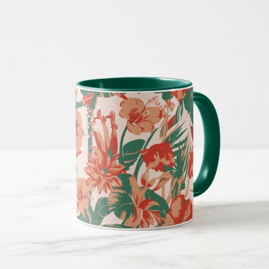 Tropisch bloemparadijs mok (Voorkant rechts)