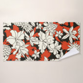 Tropisch bloempatroon badhanddoek (Badhanddoek)