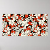 Tropisch bloempatroon poster (Voorkant)