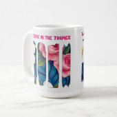 Tropisch bloempenseeleffect koffiemok (Voorkant links)