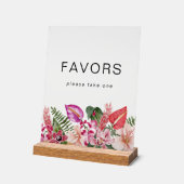 Tropisch Bloemstuk Favorieten Acryl Bord (Hoek)