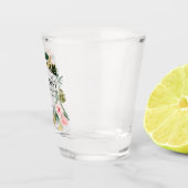 Tropisch Bloemstuk Maar Eerst Mimosas Bruidsborrel Shot Glas (Rechts)