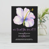 Tropisch Bloemstuk Net Getrouwd Pas Getrouwd Stran Kaart (Staand voorkant)