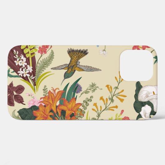 Tropisch bloemtapijt Case-Mate iPhone case (Achterkant (horizontaal))