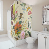 Tropisch  bloemtapijt douchegordijn (In situ)
