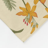 Tropisch bloemtapijt fleece deken (Hoek)