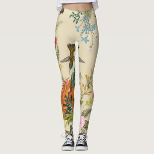 Tropisch bloemtapijt leggings