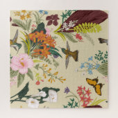 Tropisch  bloemtapijt legpuzzel (Horizontaal)