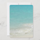 Tropisch Blue Ocean Beach Scene Photo Baby shower Kaart (Achterkant)