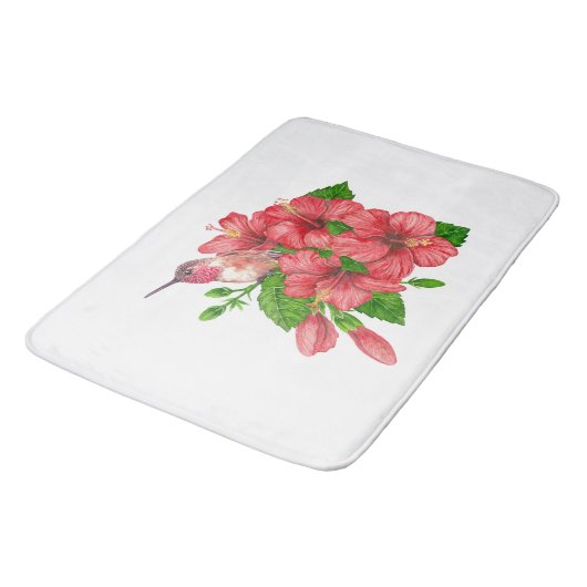 Tropisch boeket badmat (Gekanteld)