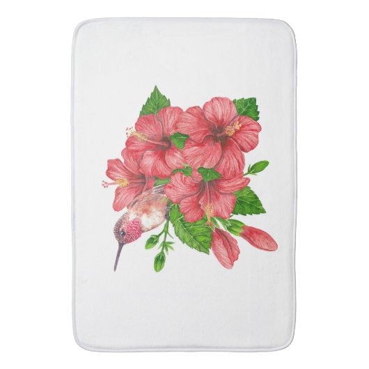 Tropisch boeket badmat (Voorkant Verticaal)