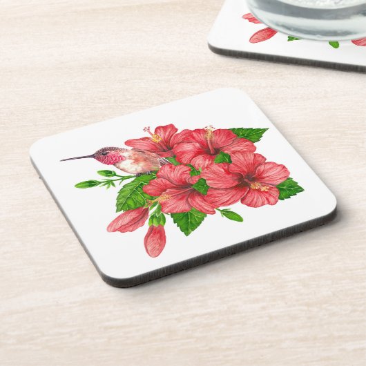 Tropisch boeket bier onderzetter (Linkerzijde)