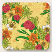 Tropisch boeket bier onderzetter (Voorkant)