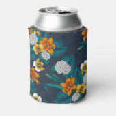 Tropisch boeket blauw blikjeskoeler (Blikje Achterkant)