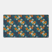 Tropisch boeket blauw bureaumat (Voorkant)