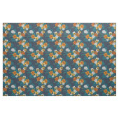 Tropisch boeket blauw stof (Yard (91,4 cm))