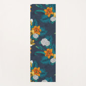 Tropisch boeket blauw yogamat (Voorkant)