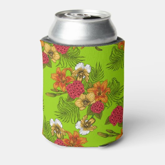 Tropisch boeket blikjeskoeler (Blikje Achterkant)