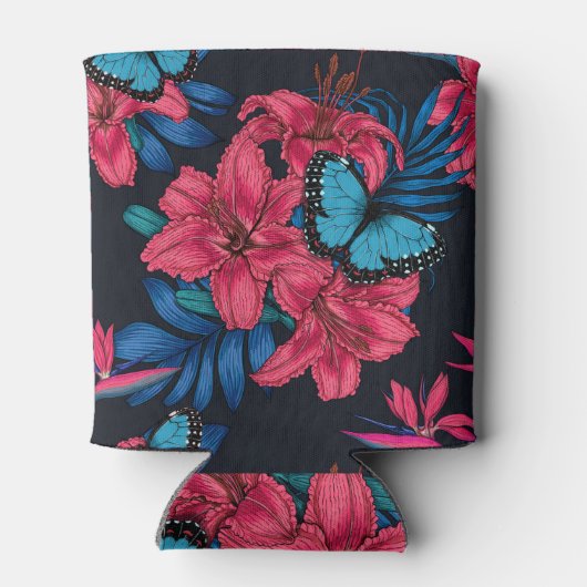 Tropisch boeket blikjeskoeler (Achterkant)