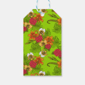 Tropisch boeket cadeaulabel (Achterkant)