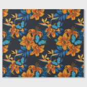 Tropisch boeket cadeaupapier (Vlak)