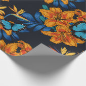 Tropisch boeket cadeaupapier (Hoek)