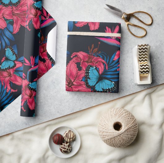 Tropisch boeket cadeaupapier (Crafts)