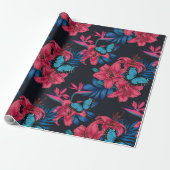 Tropisch boeket cadeaupapier (Uitgerold)