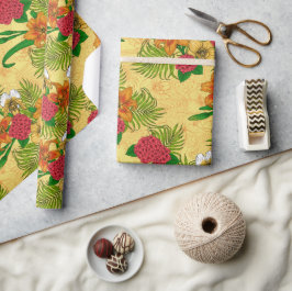 Tropisch boeket cadeaupapier