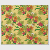 Tropisch boeket cadeaupapier (Vlak)
