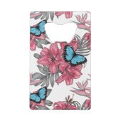 Tropisch boeket creditkaart flessenopener (Achterkant)