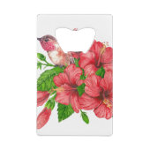 Tropisch boeket creditkaart flessenopener (Achterkant)