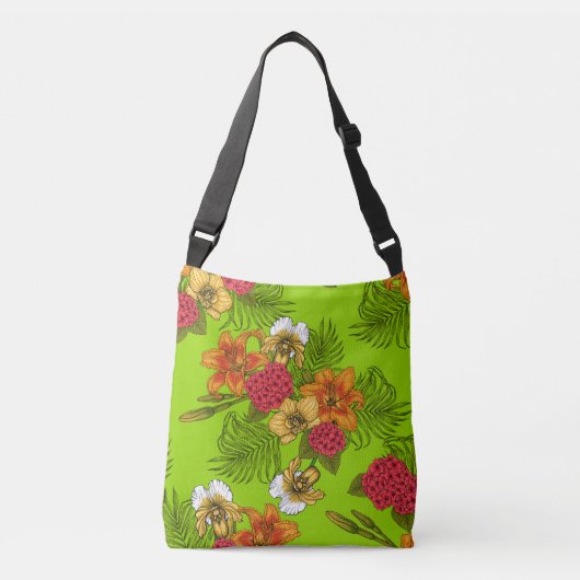 Tropisch boeket crossbody tas (Voorkant)