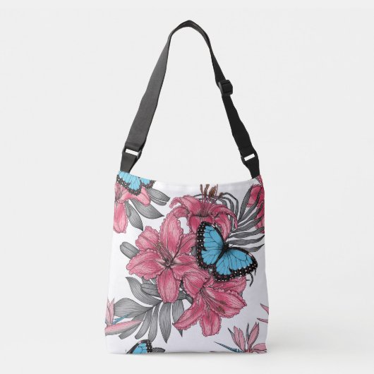 Tropisch boeket crossbody tas (Voorkant)