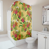Tropisch boeket douchegordijn (In situ)
