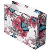 Tropisch boeket groot cadeauzakje (Voorkant Gekanteld)