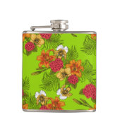 Tropisch boeket heupfles (Voorkant)