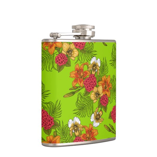 Tropisch boeket heupfles (Rechts)