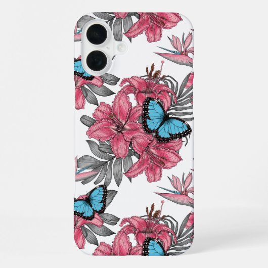 Tropisch boeket iPhone hoesje (Achterkant)