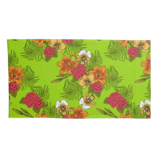 Tropisch boeket kussensloop (Achterkant-Rechts)