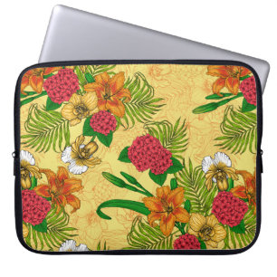 Tropisch boeket laptop sleeve