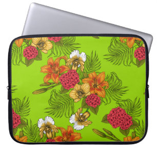 Tropisch boeket laptop sleeve