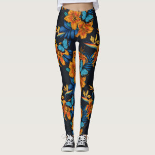 Tropisch boeket leggings
