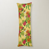 Tropisch boeket lichaamskussen (Achterkant (Verticaal))