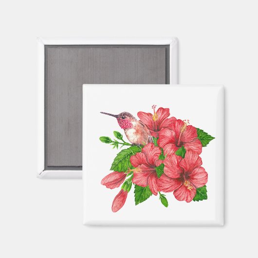 Tropisch boeket magneet (Voorkant / Achterkant)